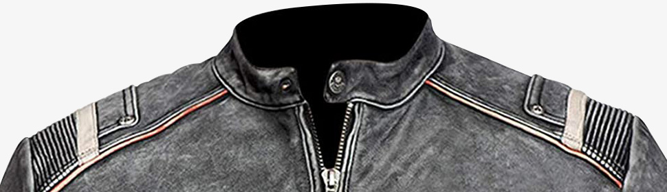 Distressed Moto Leather Jacket