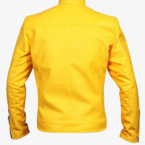 yellow detective leather jacket