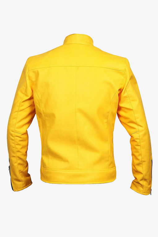 yellow detective leather jacket