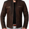 Vintage Maroon Snuff Leather Jacket