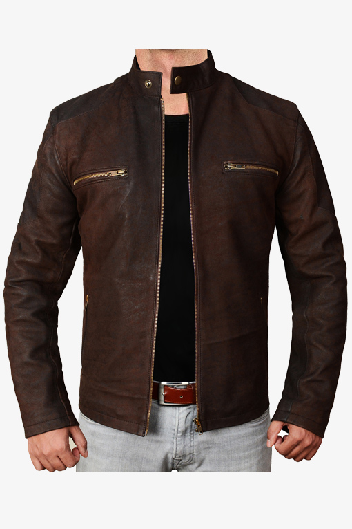 Vintage Maroon Snuff Leather Jacket