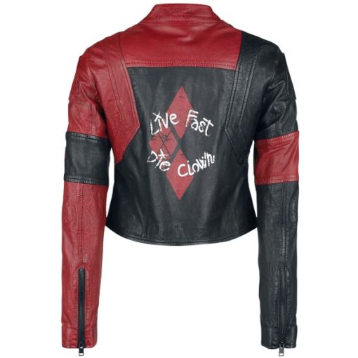Harley Quinn The Suicide Squad Live Fast Die Clown Jacket