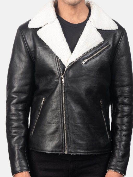 White Faux Fur leather Jacket