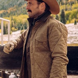 Josh Lucas Yellowstone John Dutton Quilted Jacket